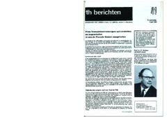 Voorzijde van magazine: TH berichten 41 - 4 juli 1969