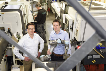 Mark Menting (links) en Heico Sandee. Foto | Bart van Overbeeke
