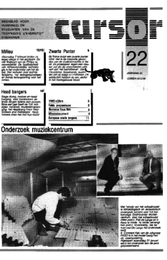 Voorzijde van magazine: Cursor 22 - 2 februari 1990