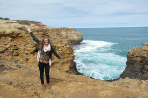 Iris bij Great Ocean Road.