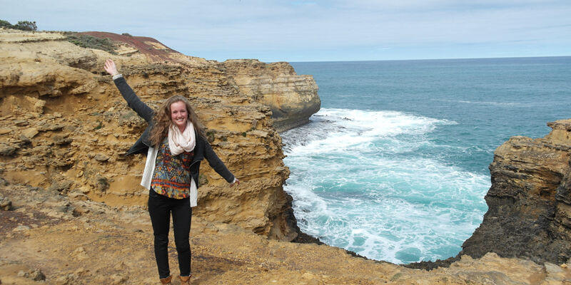 Iris bij Great Ocean Road.