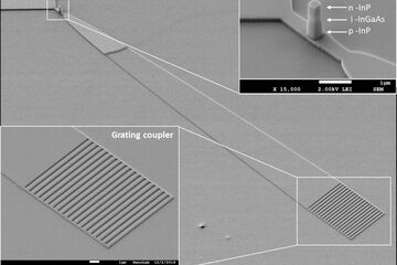 Afbeelding van de nano-led, gemaakt met een elektronenmicroscoop (TU/e).