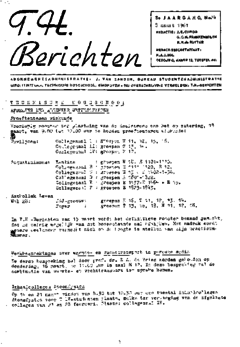 Voorzijde van magazine: TH berichten 24 - 8 maart 1961