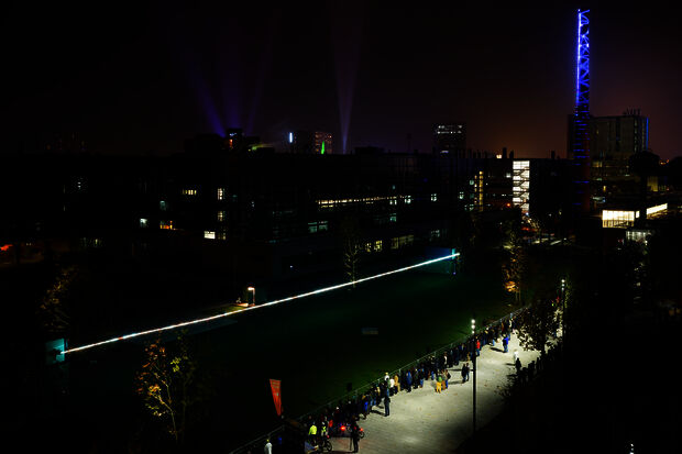 Faltering Tesla Coil only hitch at GLOW's opening