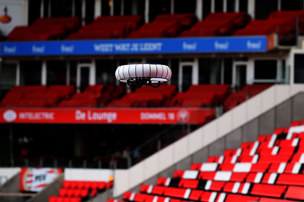 Blue Jay introduces autonomous drone in football stadium