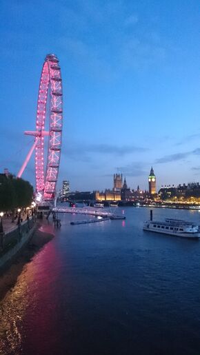 Typisch Londens uitzicht.
