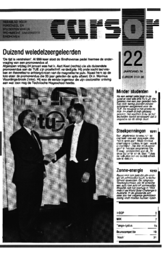 Voorzijde van magazine: Cursor 22 - 31 januari 1992