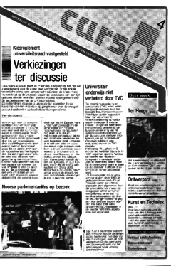 Voorzijde van magazine: Cursor 4 - 12 september 1986