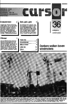 Voorzijde van magazine: Cursor 36 - 25 mei 1990