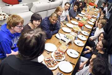 Potluck Dinner at Cosmos. Photo | Bart van Overbeeke