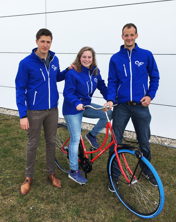De regiomanagers van SwapFiets Eindhoven. De regiomanagers van SwapFiets Eindhoven.