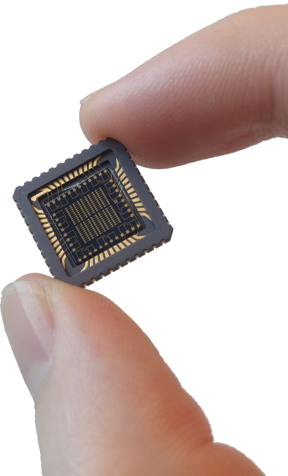 De testchip die de onderzoekers hebben gebruikt bij hun experimenten. Afbeelding | Arno van den Brink