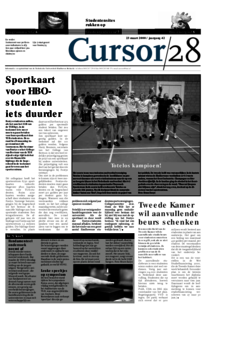Voorzijde van magazine: Cursor 28 - 23 maart 2000