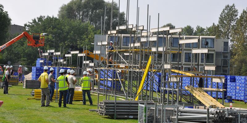 De bouw is gestart. Foto | Bart van Overbeeke