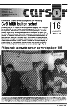 Voorzijde van magazine: Cursor 16 - 7 december 1990