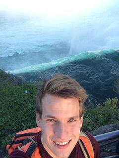 At the Niagara Falls. Photo | private archives Sef Achten