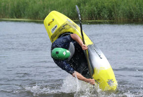 Polo van Ooij in actie.