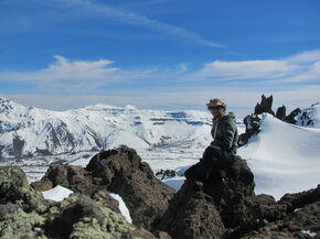 Tom during a hike in the mountains of Altos de Lircay.