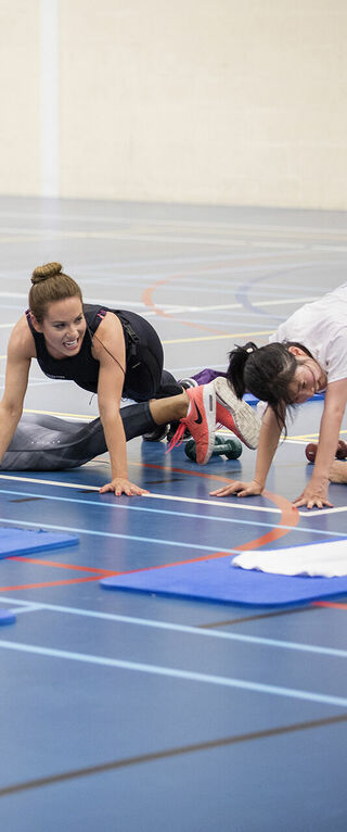 Group lessons in the Student Sports Center. Photo | Vincent van den Hoogen