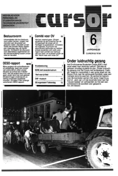 Voorzijde van magazine: Cursor 6 - 2 oktober 1992