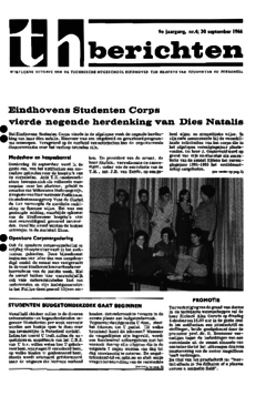 Voorzijde van magazine: TH berichten 4 - 30 september 1966