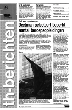 Voorzijde van magazine: TH berichten 26 - 7 maar! 1986