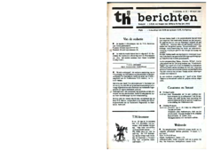 Voorzijde van magazine: TH berichten 25 - 26 maart 1965