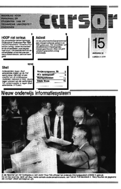 Voorzijde van magazine: Cursor 15 - 1 december 1989