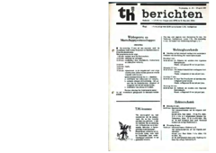 Voorzijde van magazine: TH berichten 28 - 28 april 1965