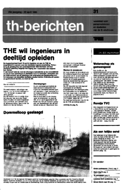 Voorzijde van magazine: TH berichten 31 - 22 april 1983