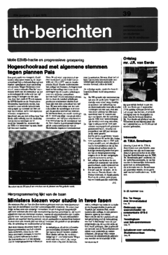 Voorzijde van magazine: TH berichten 39 - 2 juni 1978