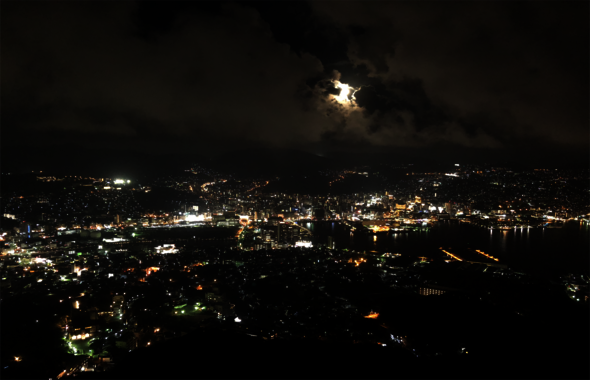 Uitzicht over Nagasaki vanaf de berg Inasa. Foto | Privé-archief Ralf Mackenbach