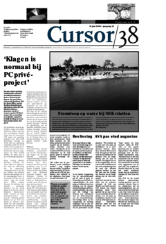 Voorzijde van magazine: Cursor 38 - 15 juni 2000
