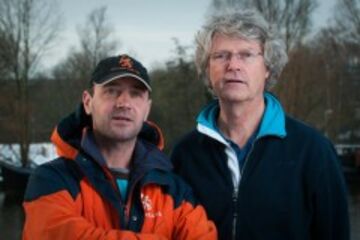 Diederik de Boorder (left) and former national coach Rob Robbers (right).
