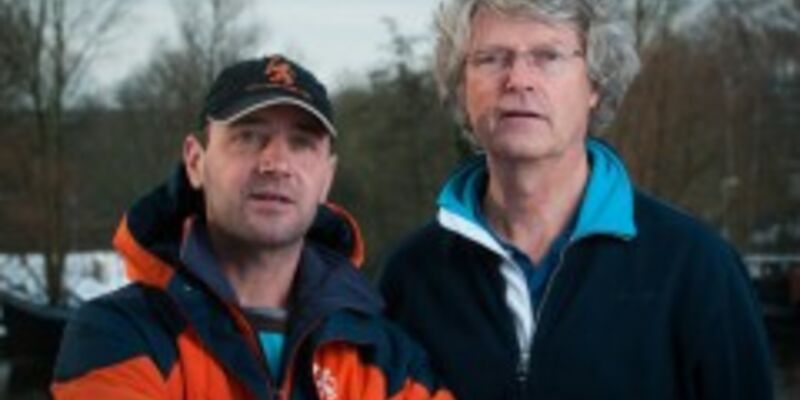 Diederik de Boorder (links) en voormalig bondscoach Rob Robbers (rechts).