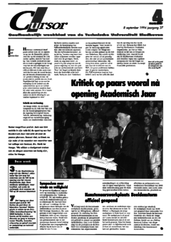 Voorzijde van magazine: Cursor 4 - 8 september 1994