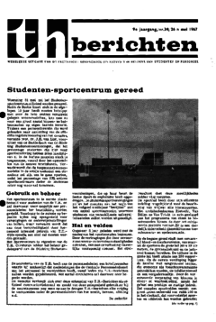 Voorzijde van magazine: TH berichten 34 - 26 mei 1967
