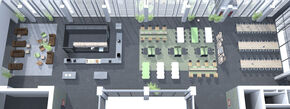 Impressie van het nieuwe Plaza in Vertigo. Illustratie | Ex Interiors