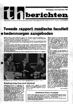 Voorzijde van magazine: TH berichten 2 - 8 september 1967
