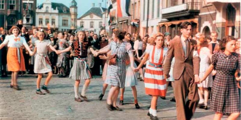 Het originele bevrijdingsfeest in Eindhoven op 20 september 1944. Foto | Stichting 18 september