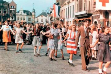 Het originele bevrijdingsfeest in Eindhoven op 20 september 1944. Foto | Stichting 18 september