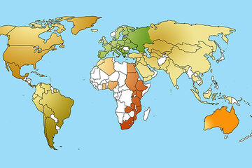 De landen waar de vijfduizend TU/e-doctors vandaan kwamen.