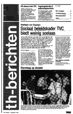 Voorzijde van magazine: TH berichten 2 - 2 september 1983