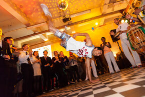 Een capoeira-act fleurde het gala op; Foto | Bart van Eijden