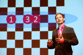 Jorn van der Pol, verkozen tot beste afstudeerder. Foto | Bart van Overbeeke
