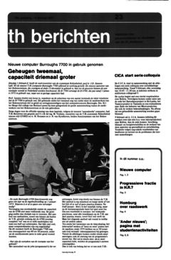Voorzijde van magazine: TH berichten 23 - 4 februari 1977