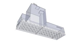 Voorbeeld van TU/e-gebouw met LEGO-basis. Voorbeeld van TU/e-gebouw met LEGO-basis.