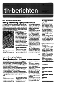 Voorzijde van magazine: TH berichten 14 - 18 november 1977