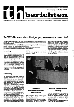 Voorzijde van magazine: TH berichten 39 - 30 juni 1967