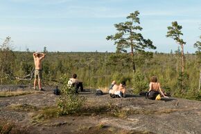 Tyresta National Park, Rick is on the right.